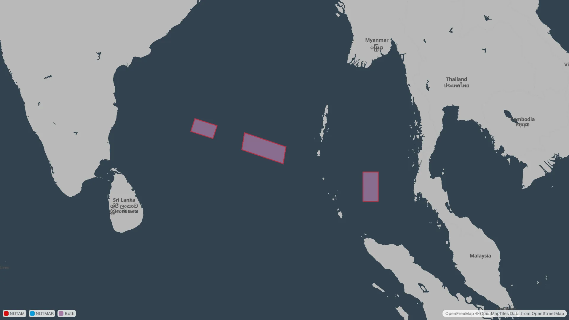 Hazard area map for IRNSS-1L (NVS-03)